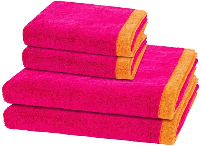 Cawö Sonstiges 2 X handdoek 2 X douchehanddoek - in set 4 pack Lifestyle Splash