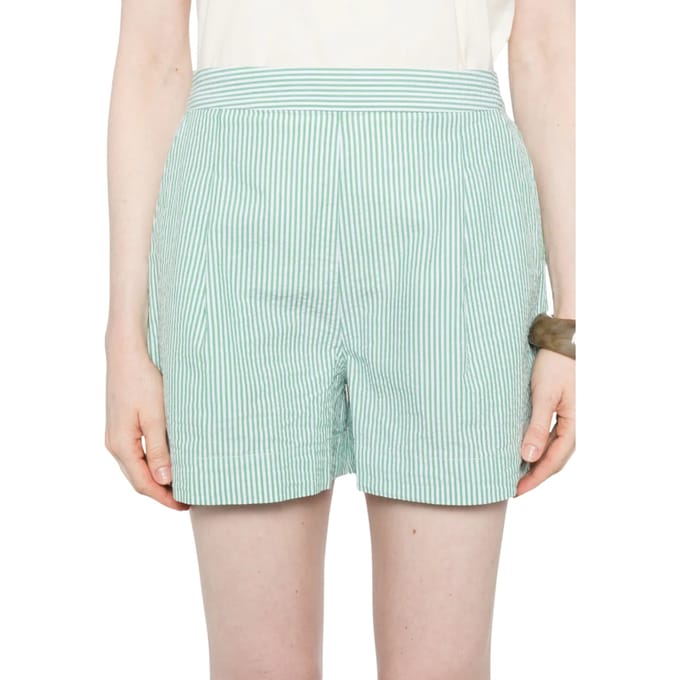 Shorts Vrouw Saint Barth Groen gestreept