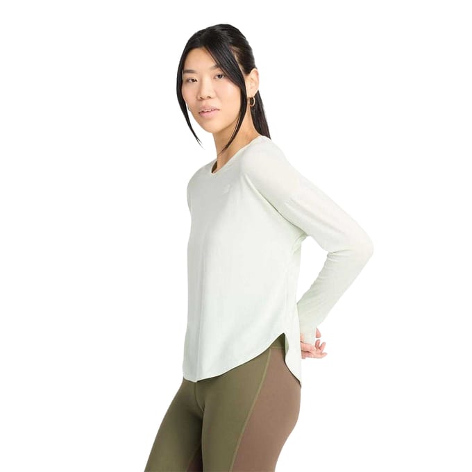 New Balance Dames/Dames T-Shirt (Munt)