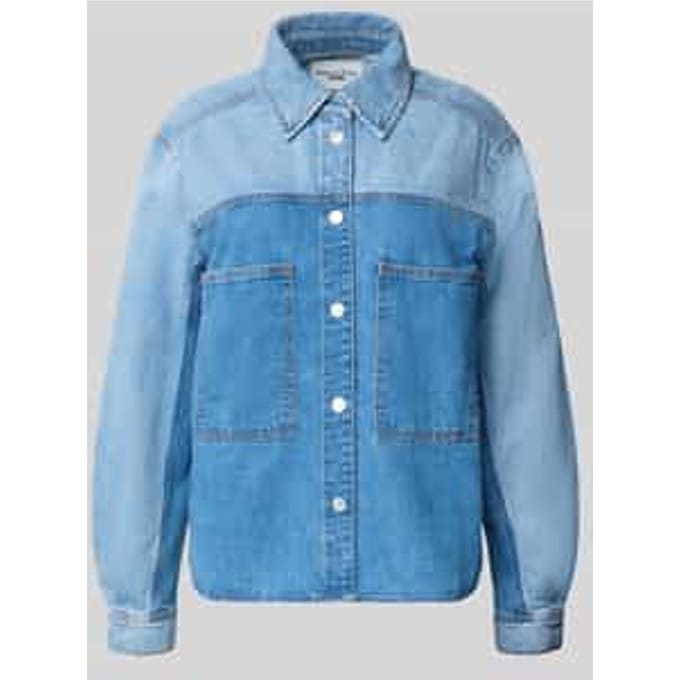 relaxed fit jeansblouse van katoen-ananasmix