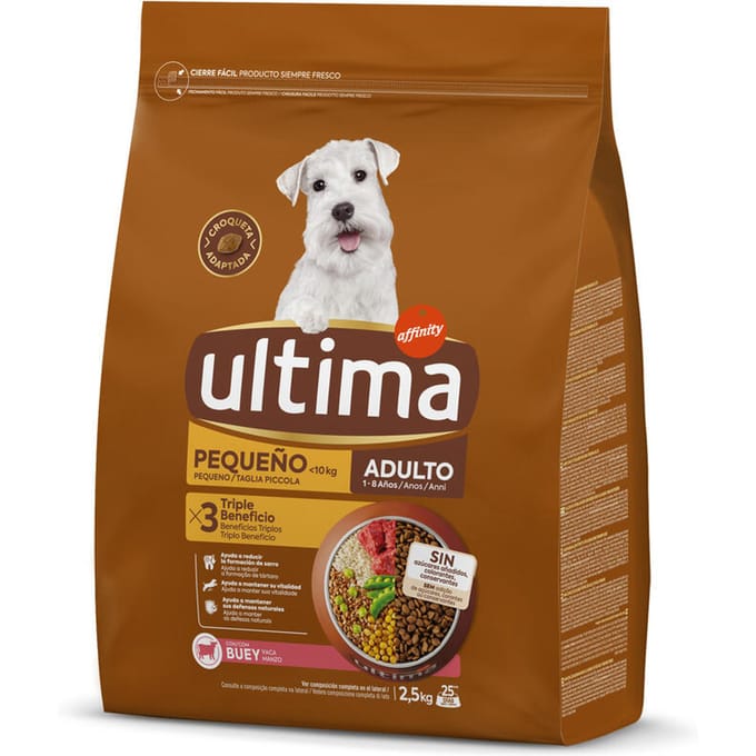 Ultima Hond Mini Volwassen Rundvlees - 2,5 kg