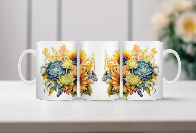 Auqarel koffiemok Cactus 4