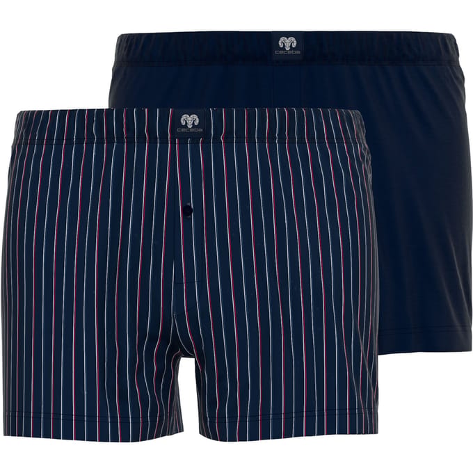 CECEBA Daytona 2-pack wijde Heren Boxershorts - Blauw