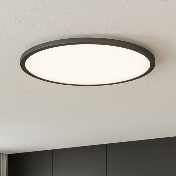 Brilliant Tuco HK19479S76 LED-plafondlamp Energielabel: E (A - G) 38 W Warmwit Zwart, Wit