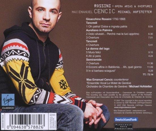Max Emanuel Cencic - Rossini Arias - CD