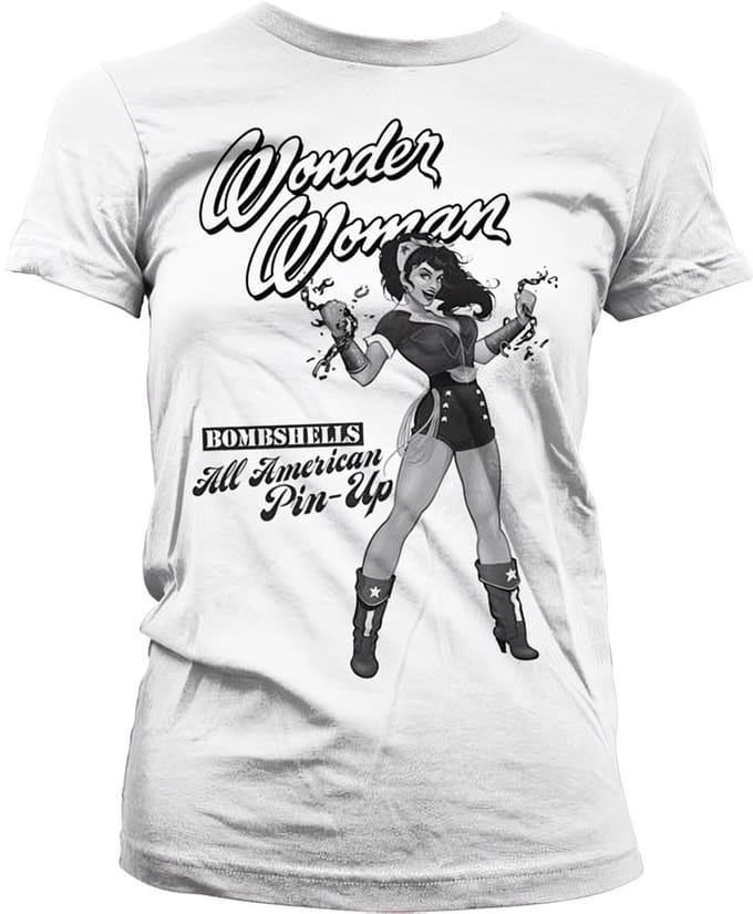 DC Comics Wonder Woman Dames Tshirt -M- All American Pin-Up Wit