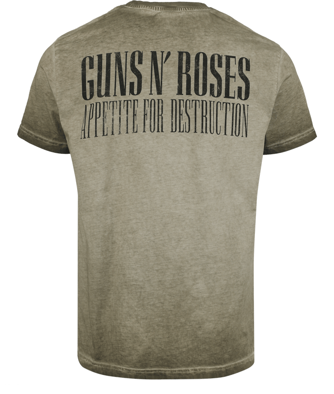 Guns N' Roses Appetite Cross Heren T-shirt - groen - L
