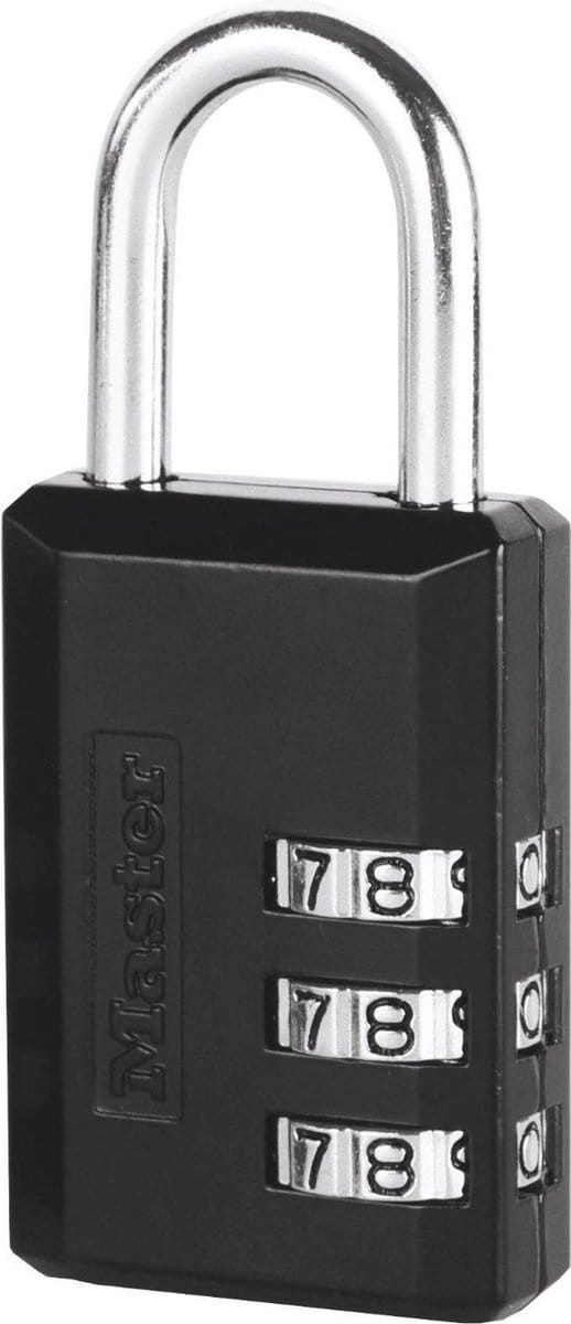 MasterLock 3-cijferig hangslot met vinyl bescherming 30mm, 647EURD