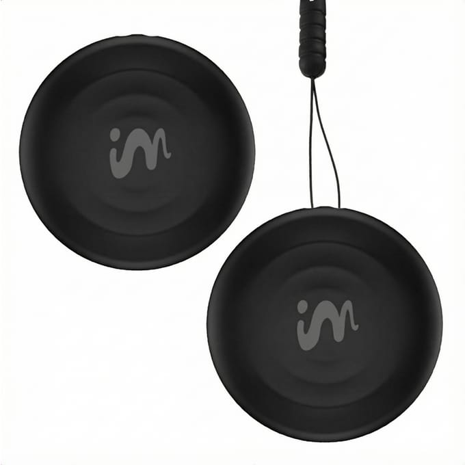 imoshion Mini Tag - Bluetooth Tracker Geschikt voor iOS Find My / Zoek Mijn - Tracker Hond / Kat - 2 pack - Zwart