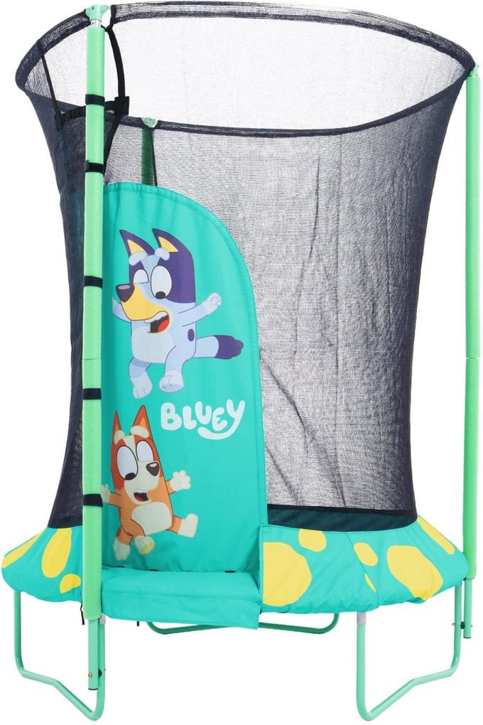 Ronde trampoline D140 cm JUNIOR Bluey met iglo-opening