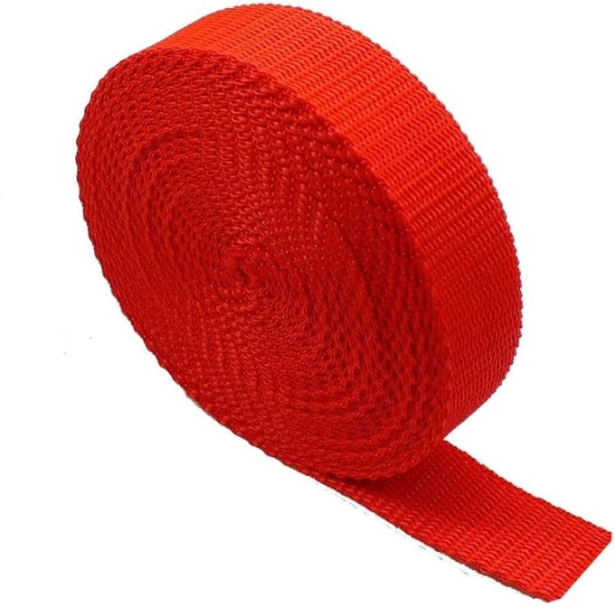 Stevig Bandmateriaal - Webbing Band - Bagage Reparatie - Waterbestendig - 5 Meter Lengte - Rood
