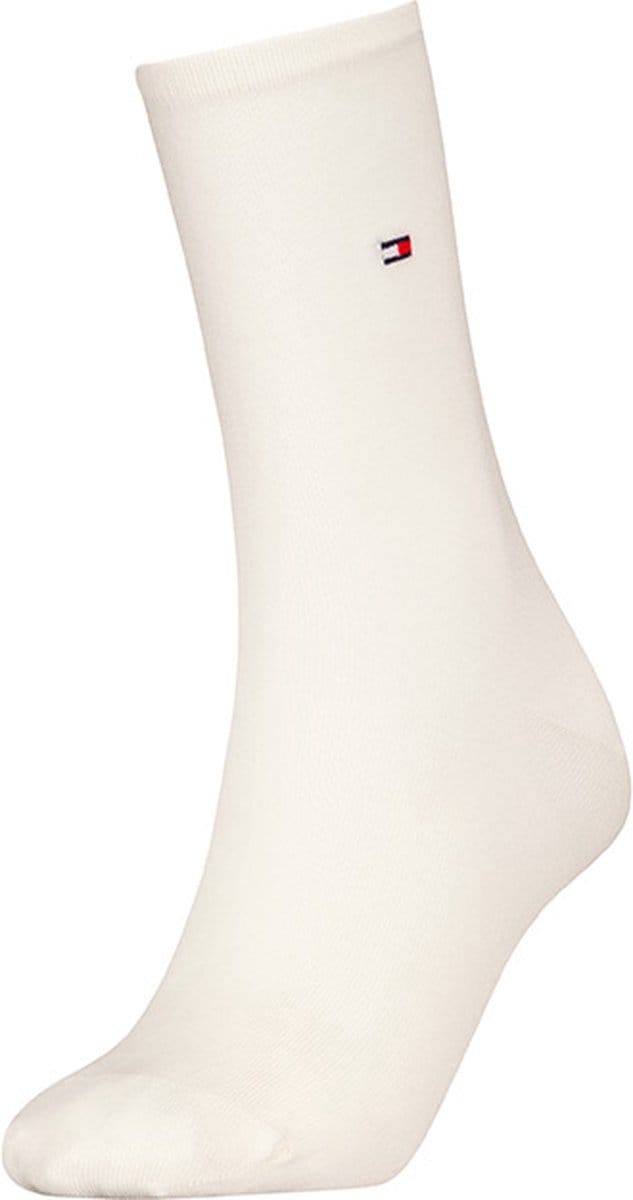 Tommy Hilfiger dames sokken premium soft silk sukat wit