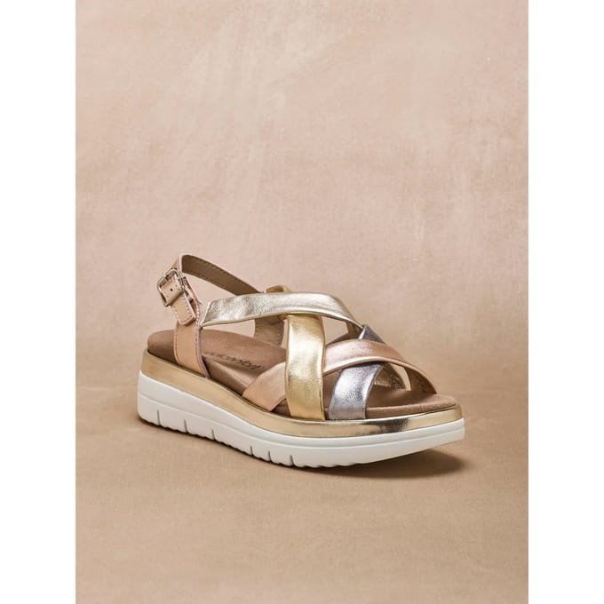 Hakken sandalen met uitneembare zool voor dames Pédiconfort