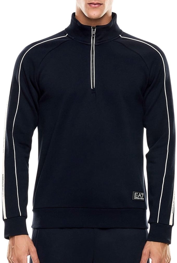 EA7 Logo Series Half-Zip Sweater Heren - Maat M