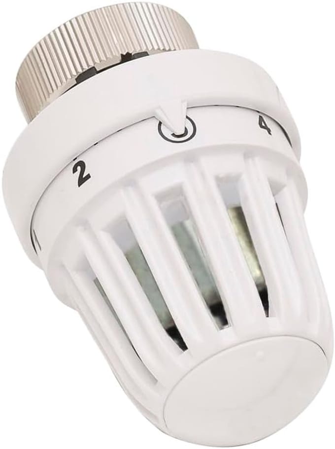 Thermostatische Radiatorknop - Temperatuurregelaar - Ruimte Verwarming - Standaard Aansluiting - M30x15 - Wit