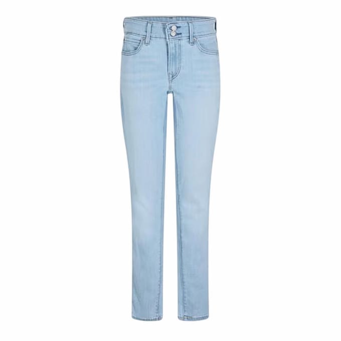 Levis Dames/Dames 711 Dubbele Knoop Skinny Jeans (Azuurblauw)