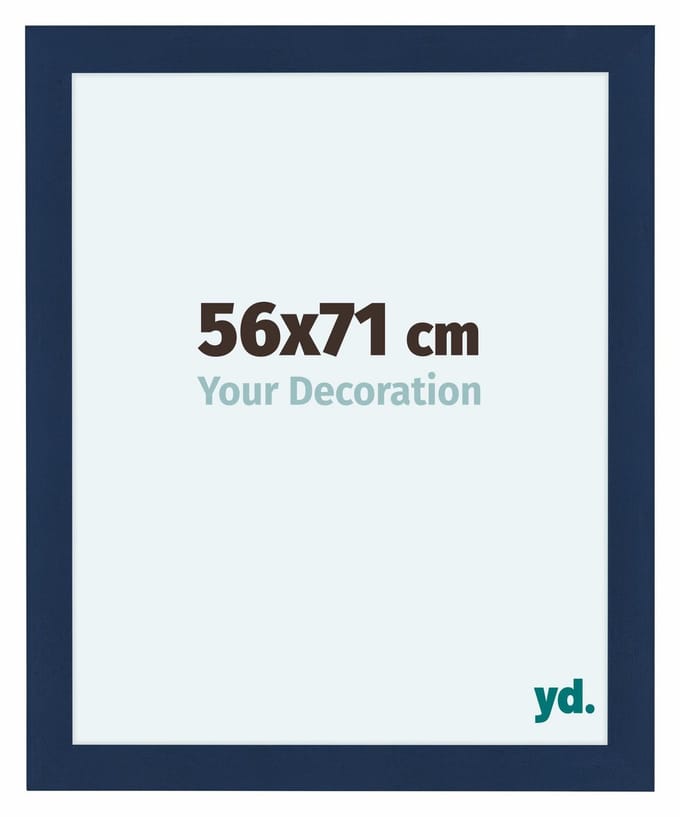 Your Decoration - Fotolijst 56x71 cm - MDF - Donkerblauw Geveegd - Como