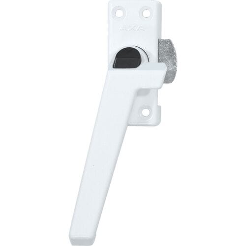 AXA Raamsluiting - 3308 - Raamkruk - Afsluitbaar met knop - Links naar buiten draaiend - Aluminium Wit