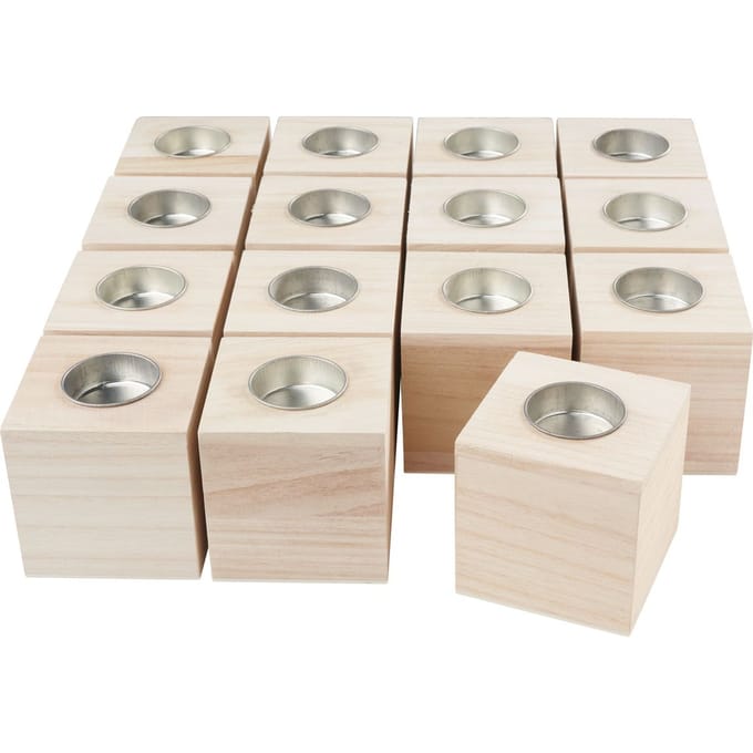 VBS Theelichthouder "Kubus", 15 stuks