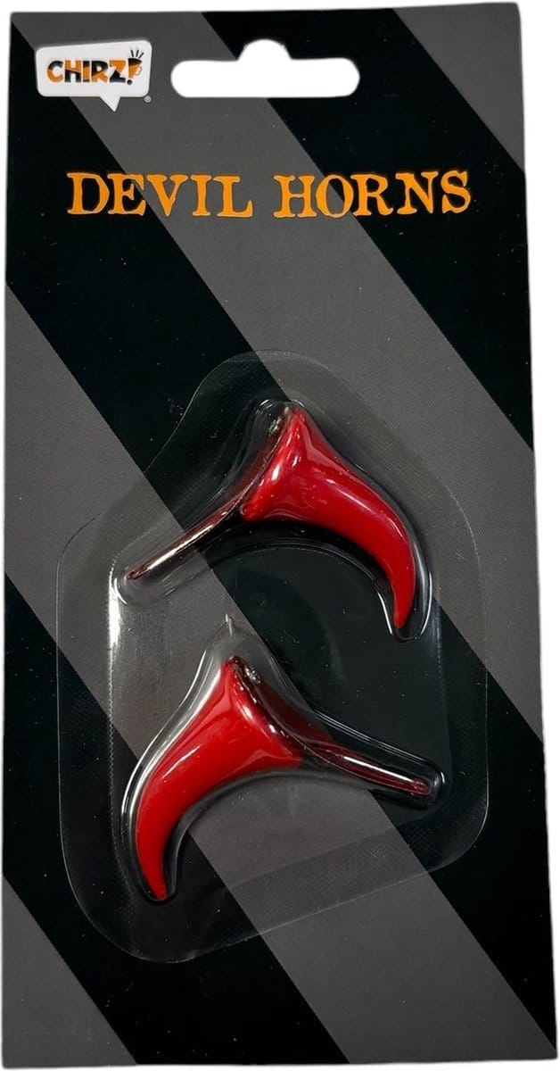 Haarclip duivels hoorntjes - Rood - Halloween