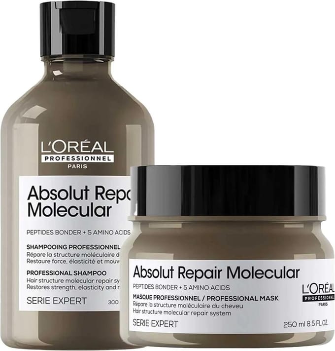L'Oréal Professionnel - Absolut Repair Molecular Shampoo 300ml + Mask 250ml - Voordeelset