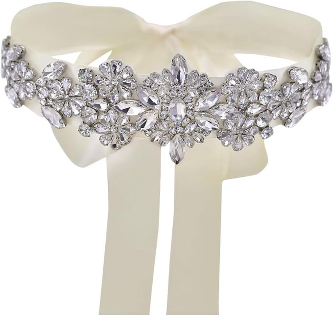 Bruidsjurk Corsage met Glitters en Parelmoer voor Gala en Feesten