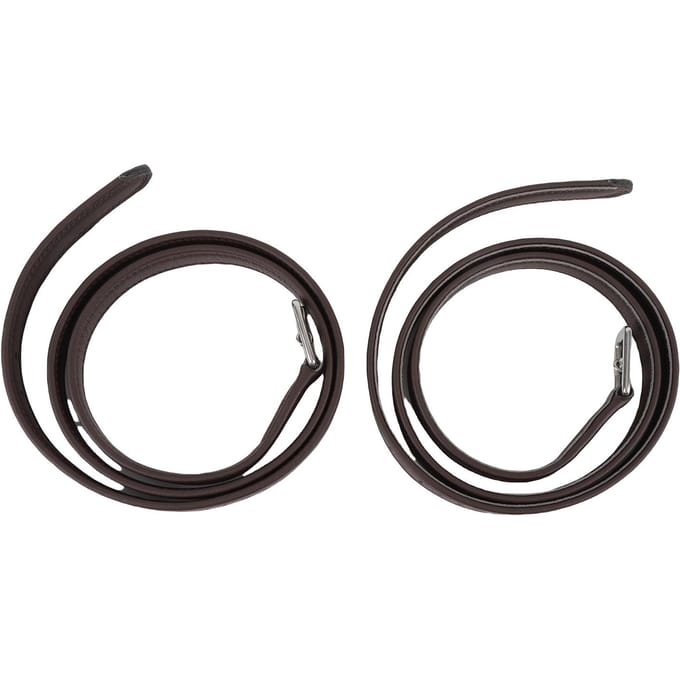 2 STuks Paardrijzadel Beugelriemen Microvezel Beugelriemen met Roestvrijstalen Gespen voor Paardrijden Dark Brown