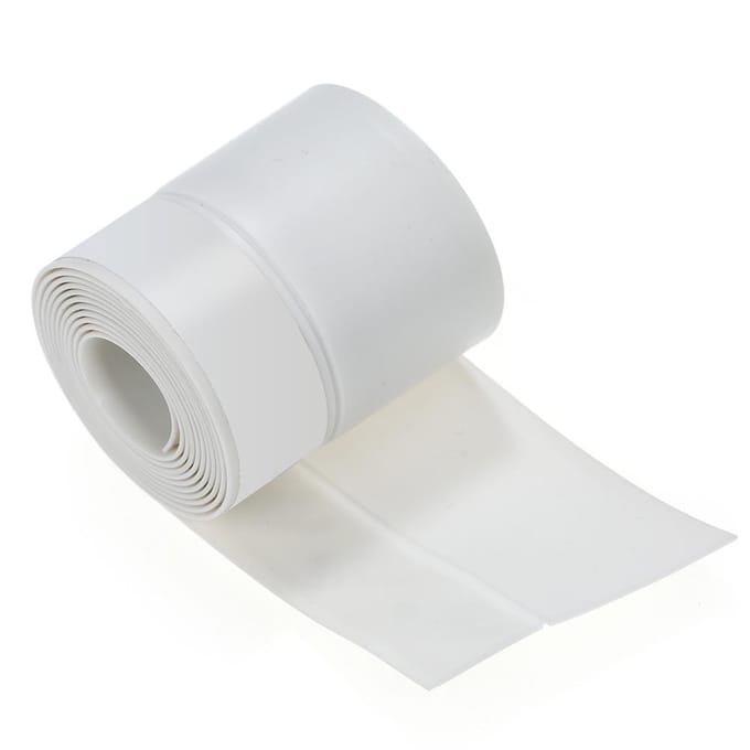 3,3ft 1m Afdichtstrip Siliconen Rubber Afdichtsticker Zelfklevende Afdichtstrip voor Deur Raam Deur 45mm wit