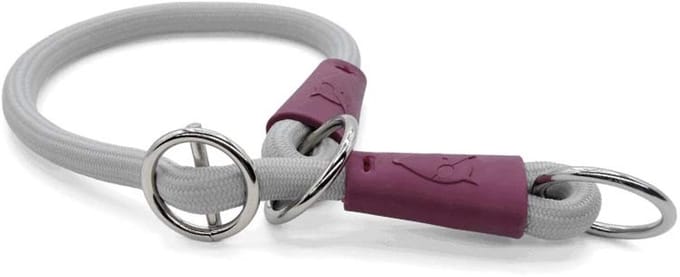 Morso - Half Slip Halsband Hond Soft Rope Gerecycled Grey Grijs