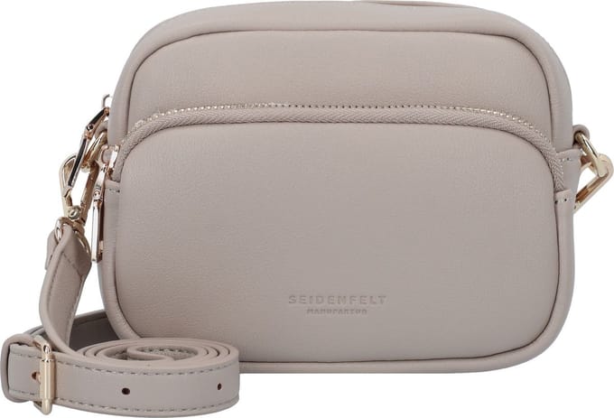 SEIDENFELT MANUFAKTUR Schoudertas Heby Shoulderbag Light Taupe / Gold