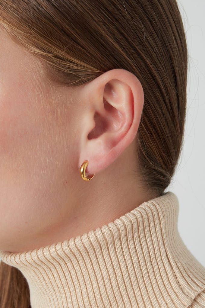 Oorbellen Fine Line Goud