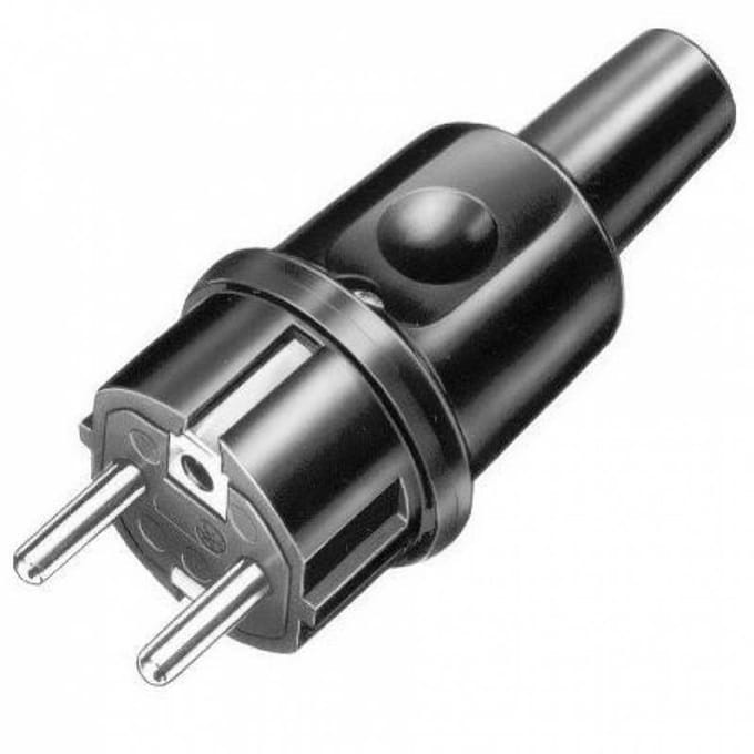 Elmar - Schuko Gummi Plug - 220-240V - 16A - IP44