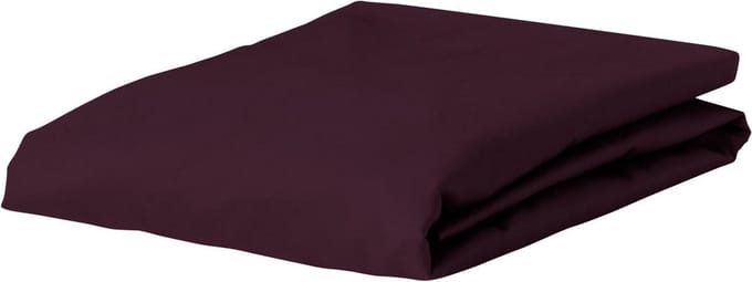 ESSENZA Premium Percale Hoeslaken Burgundy - 90x220