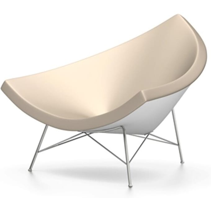Vitra - Coconut Chair - Leder - zand - beige