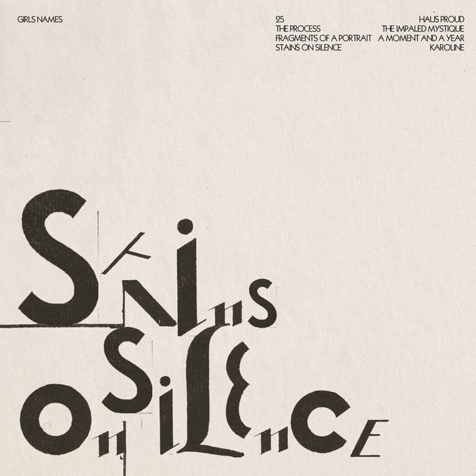 Girls Names - Stains On Silence (CD)