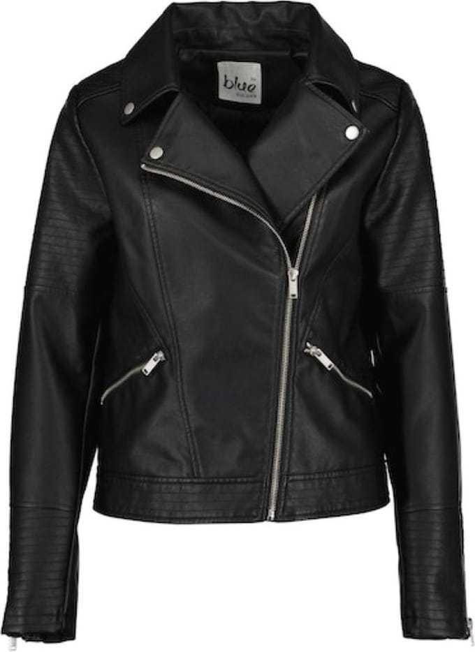Blue Seven dames - Jas 291092 zwart bikerjas maat 44