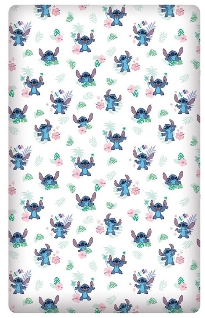 Disney Lilo & Stitch hoeslaken - 90 x 200 cm - Katoen