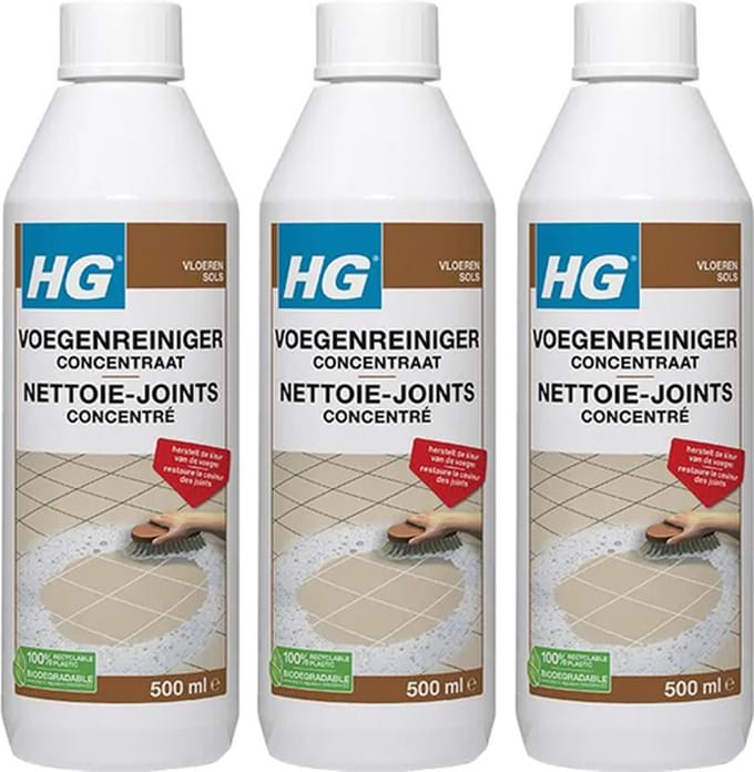 HG Voegenreiniger Concentraat 3-pack met KD spons