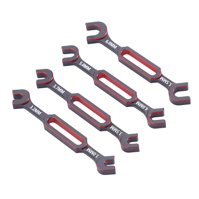 4PCS RC Sleutel 3.0mm 3.2mm 3.5mm 3.7mm 4.0mm 5.0mm 5.5mm 6.0mm Spanmoer Kogelgewricht Verwijderaar RC gray