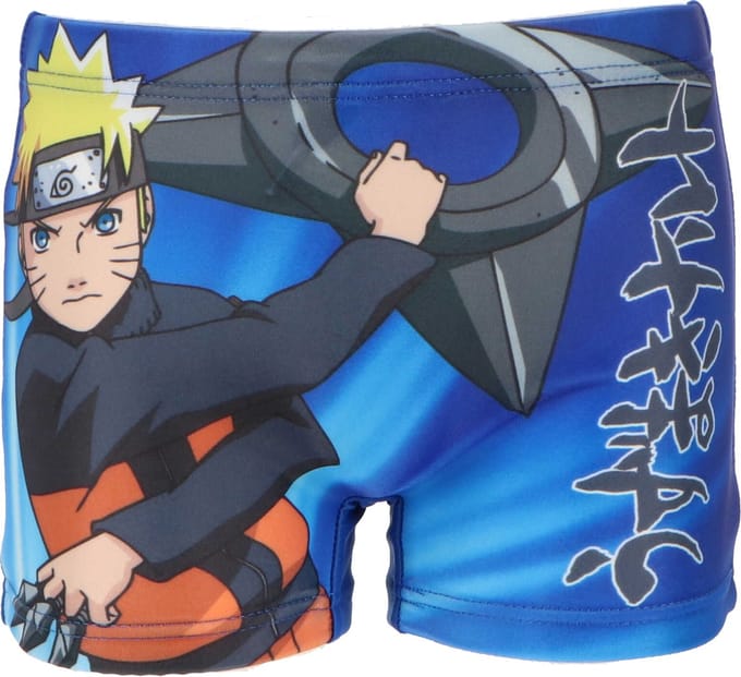 Naruto Zwembroek - 6 jaar - Polyester - Blauw - Zwemboxer