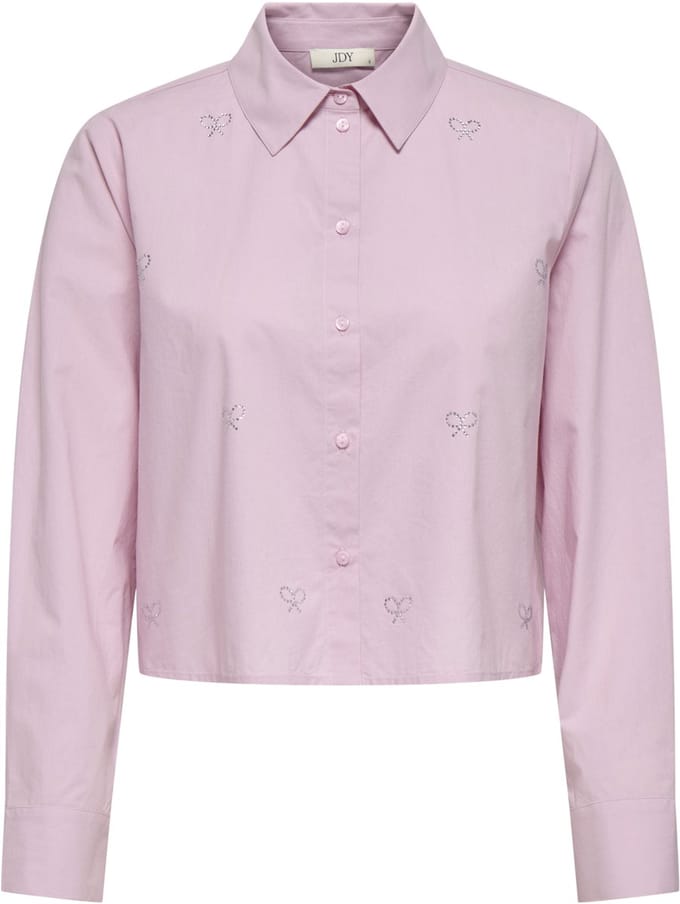 JDY - JDYRILEY L/S SHORT EMB. SHIRT WVN - Dames - Blouses