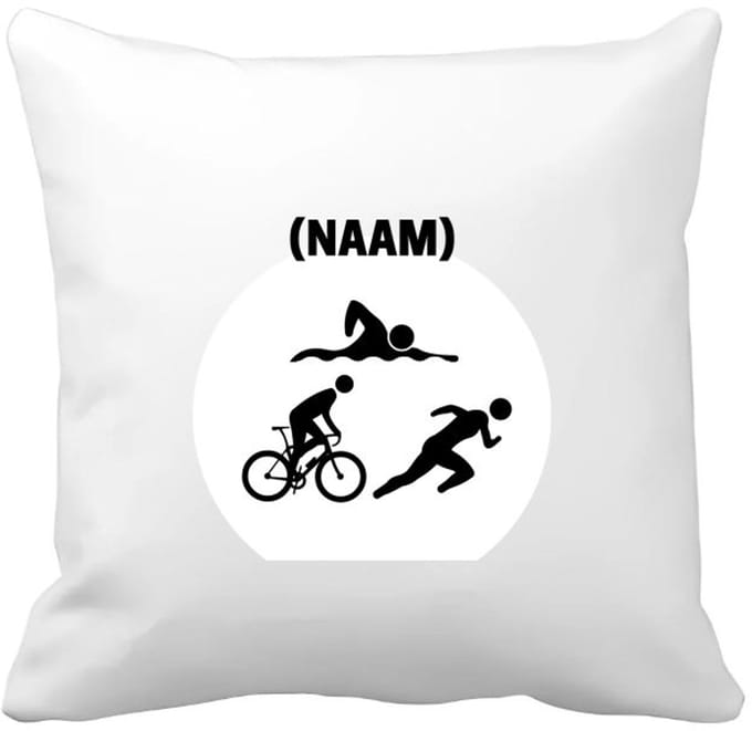 Akyol - triathlon Kussen hoes - Sport - sporter - triathlon - 40 bij 40 cm