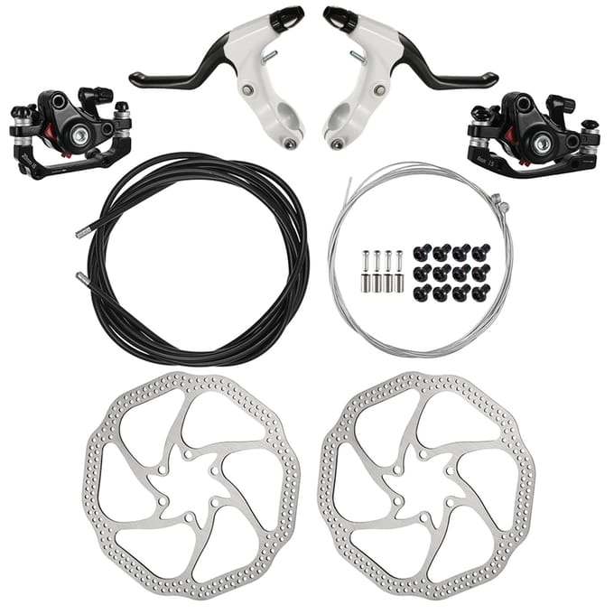 MTB-fiets Schijfrem Links Rechts Remset Handremhendel Shifter Derailleurkabel Shift Binnenkabelset black