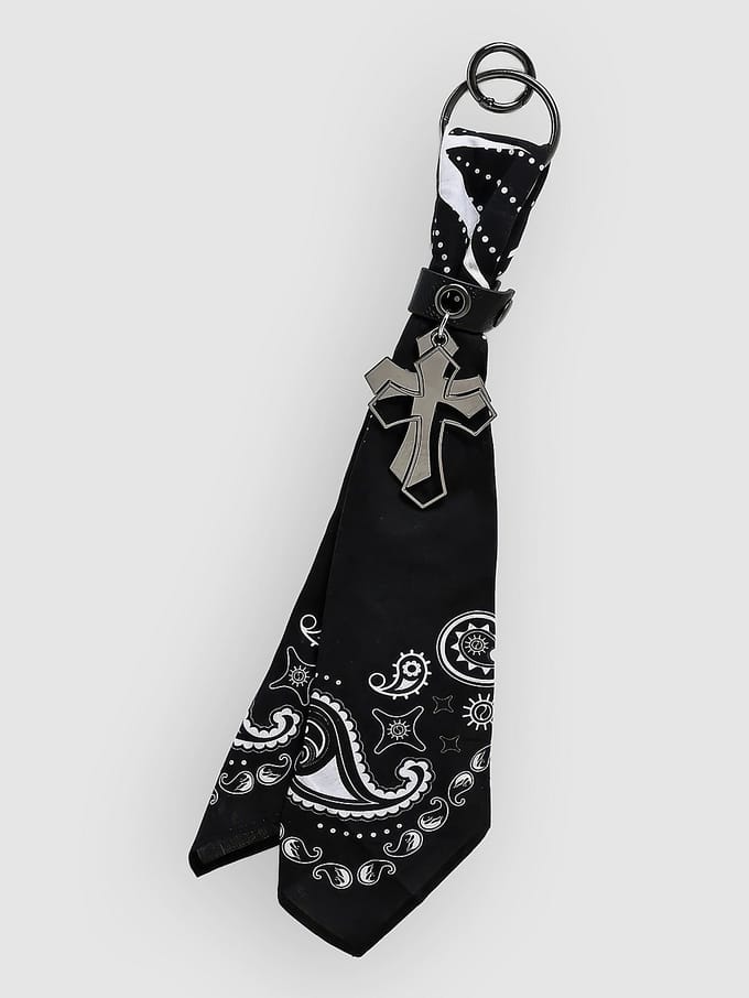 Ninth Hall Payslay Bandana Bag Charm zwart