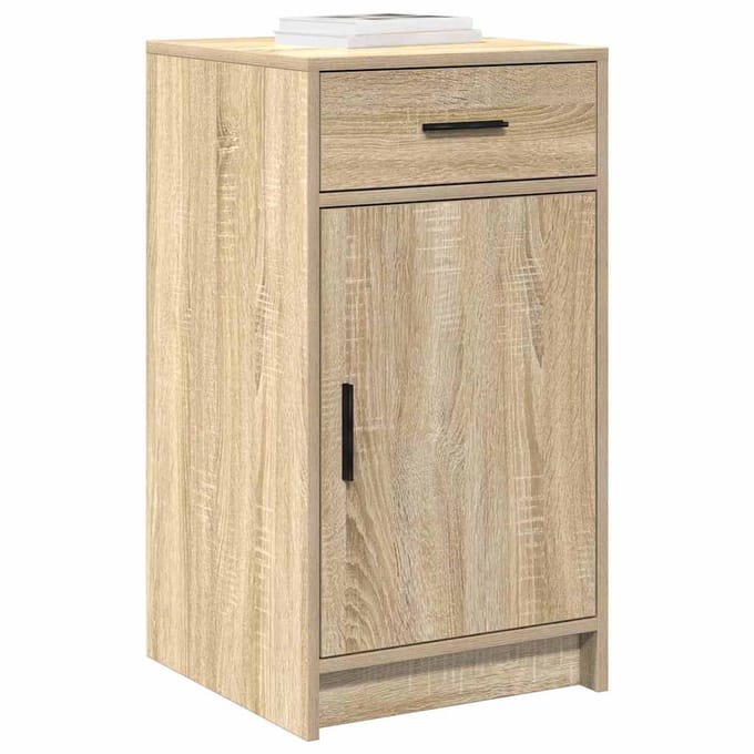 vidaXL - Dressoir - Sonoma - Eik - 40 - x - 40,5 - x - 75 - cm - Bewerkt - hout