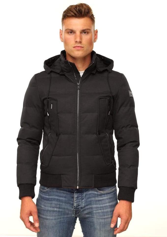 Versano Aviation Korte Heren Winterjas XL - Zwart