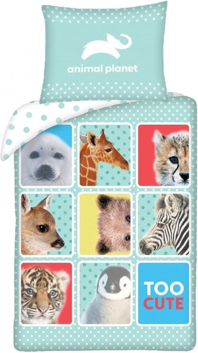 Animal Planet Dekbedovertrek Too Cute 140 x 200 cm