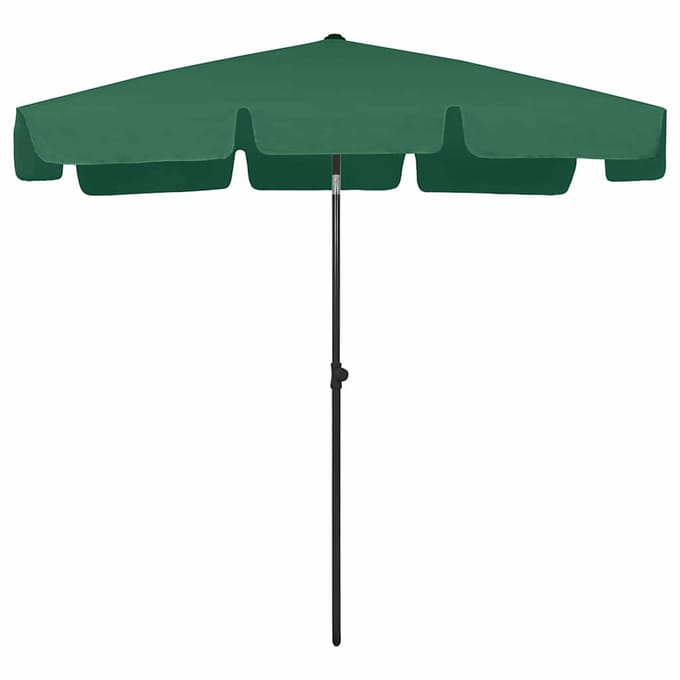 vidaXL - Strandparasol - 200x125 - cm - groen