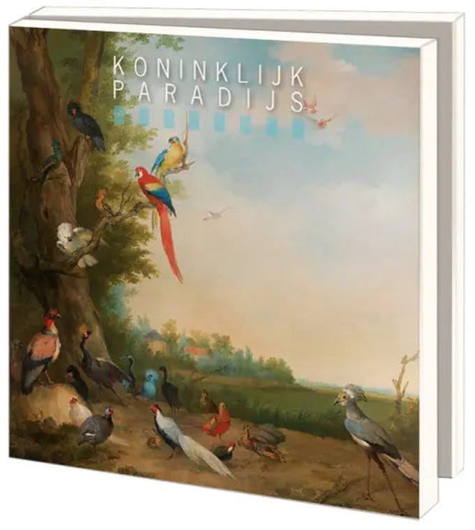 Kaartenmapje met env, vierkant: Koninklijk Paradijs, Dordrechts Museum