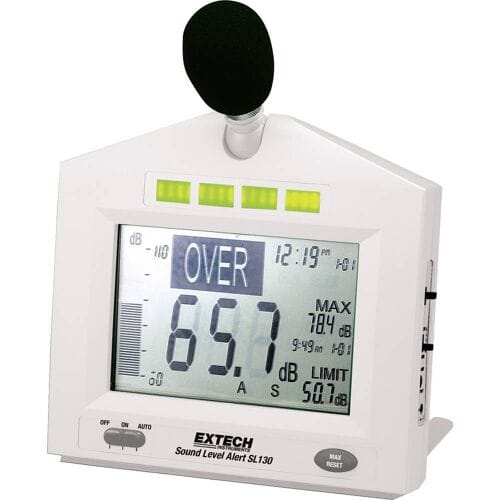 Extech SL130W Decibelmeter – 30 - 130 dB – 31.5 Hz - 8000 Hz